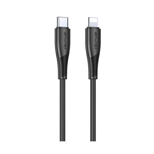 Awei CL 182i lightning cable 27W fast charging macaron colors iPhone fast charging cable 1 meter durable PVC design Pakistan