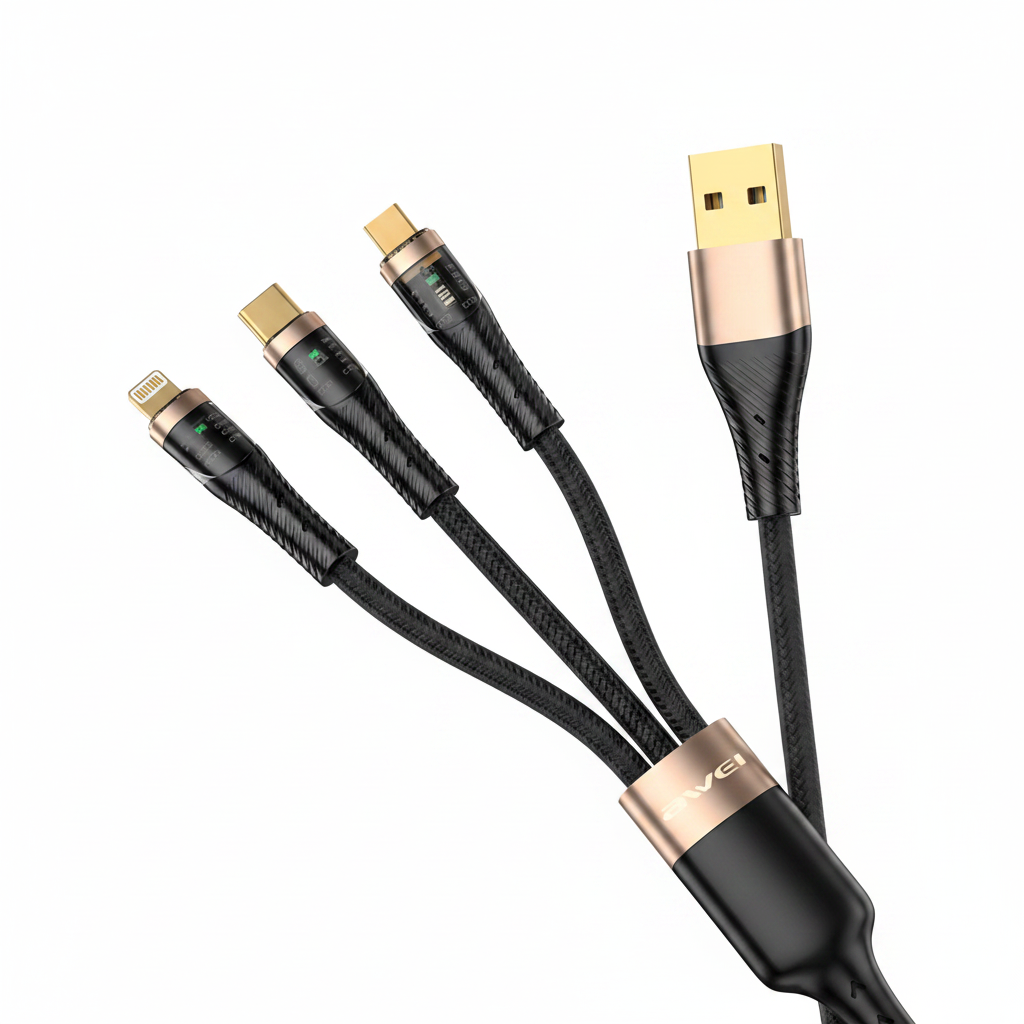 AWEI CL-228 Multi-Function Fast Charging Cable 100W