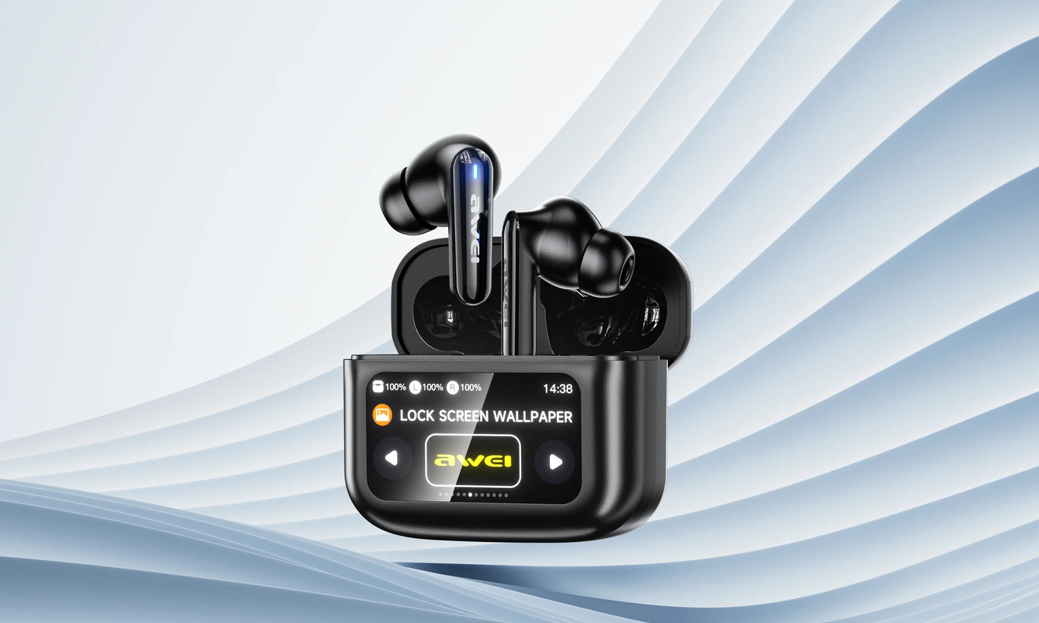 AWEI wireless earbuds with charging case Pakistan