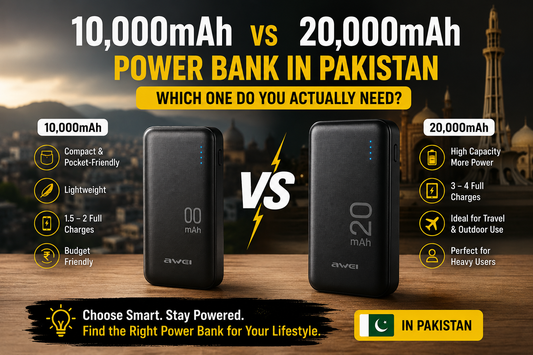 Best Power Bank in Pakistan: 10000mAh vs 20000mAh (2026)