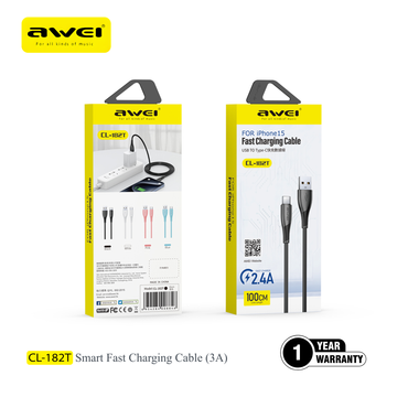 USB C cable 3A fast charging iPhone 15 compatible Pakistan