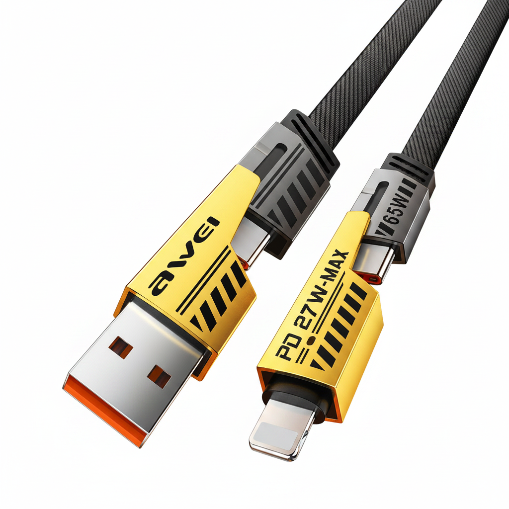 AWEI CL-226 Multi-Plug Fast Charging Cable 65W