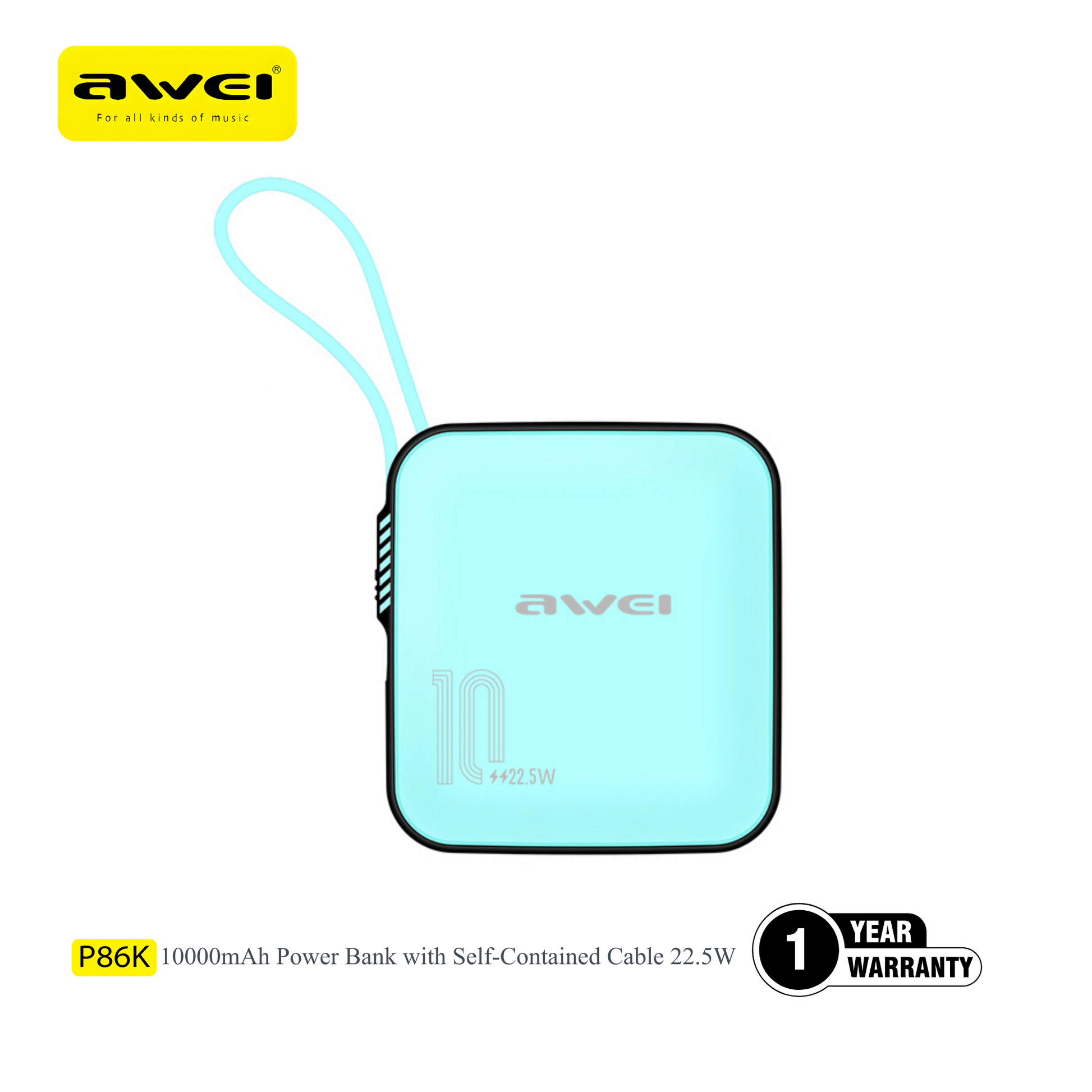 Awei small power bank with hanging rope travel friendly design Pakistan