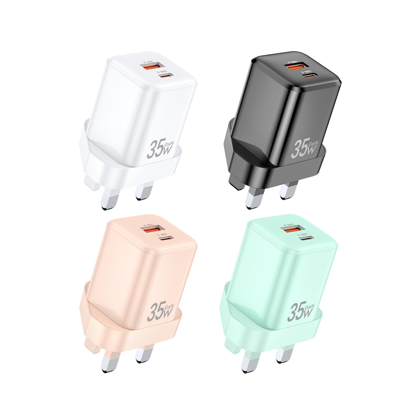 Awei PD66 US 35W GaN fast charger USB C USB A adapter Pakistan