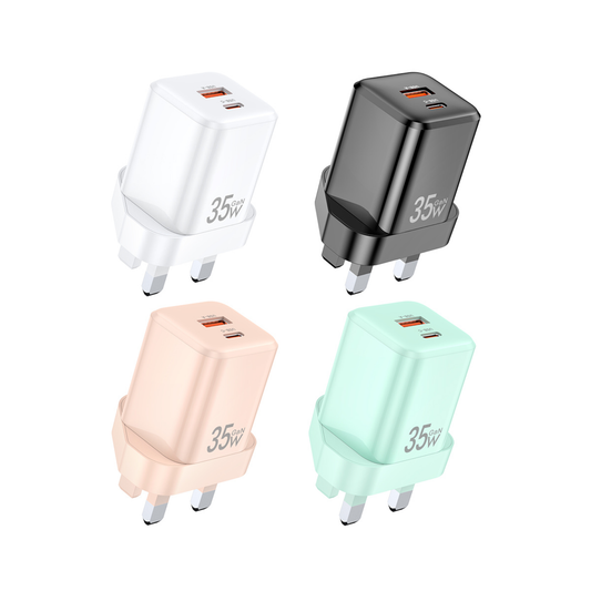 Awei PD66 US 35W GaN fast charger USB C USB A adapter Pakistan