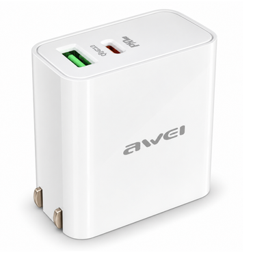AWEI PD58 65W Fast Charger | Dual Port Adapter