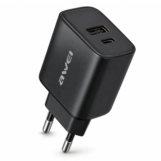AWEI PD85 22.5W Fast Charger | Dual Port Adapter