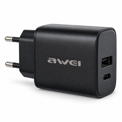 AWEI PD85 22.5W Fast Charger | Dual Port Adapter