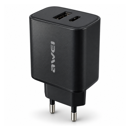 AWEI PD85 22.5W Fast Charger | Dual Port Adapter