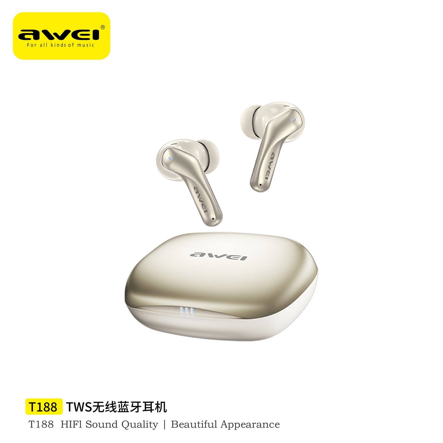 AWEI T188 ENC Wireless Bluetooth Earbuds