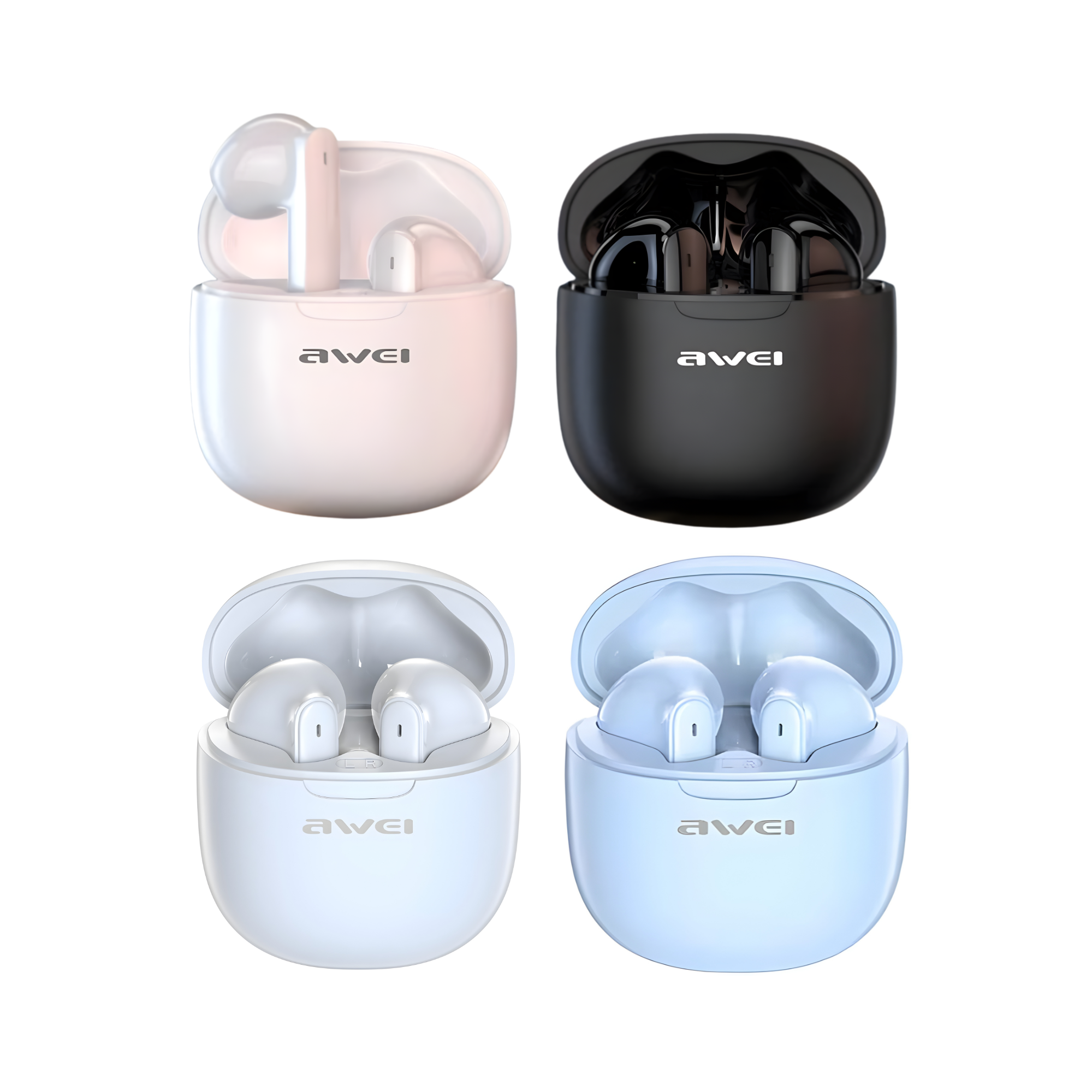 Awei T68 ENC wireless earbuds Bluetooth 5.4 noise cancelling 4 mic ENC earbuds clear call wireless earbuds Pakistan