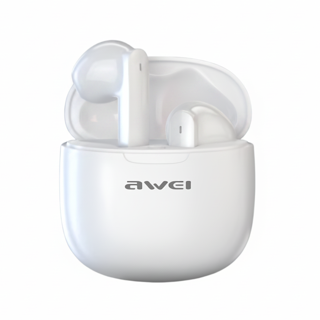 Awei T68 earbuds fast charging 10 min charge 180 min play 13mm driver wireless earbuds deep bass sound Pakistan