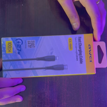 AWEI CL-182i USB-C to Lightning Fast Charging Cable 27W