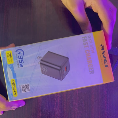 AWEI PD66-US 35W Fast Charger | Dual Port Adapter