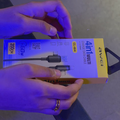 AWEI CL-184 Multi-Plug Fast Charging Cable 60W